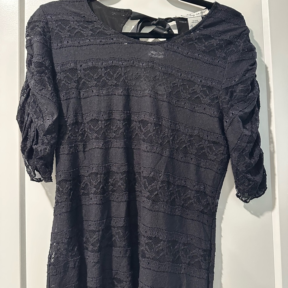 American Rag Black Lace Blouse